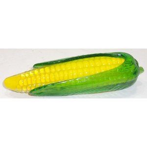 Beautiful Murano Style Encased Glass "Corn on the Cob" Decor